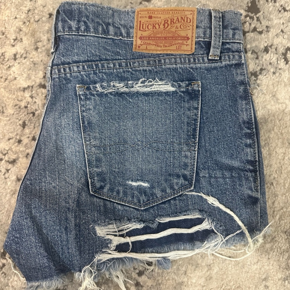 Lucky Brand Jean Shorts Distressed size 6/28 - Picture 4 of 5